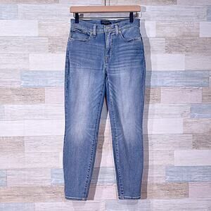 LUCKY BRAND High Rise Bridgette Skinny Jeans Blue Med Wash Stretch Womens 6 28